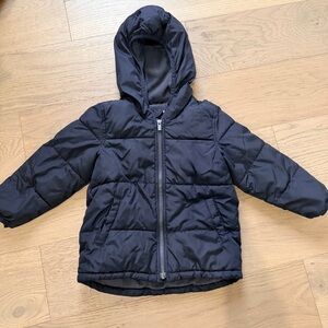 Old Navy Navy Hooded Puffer Coat for Kids
